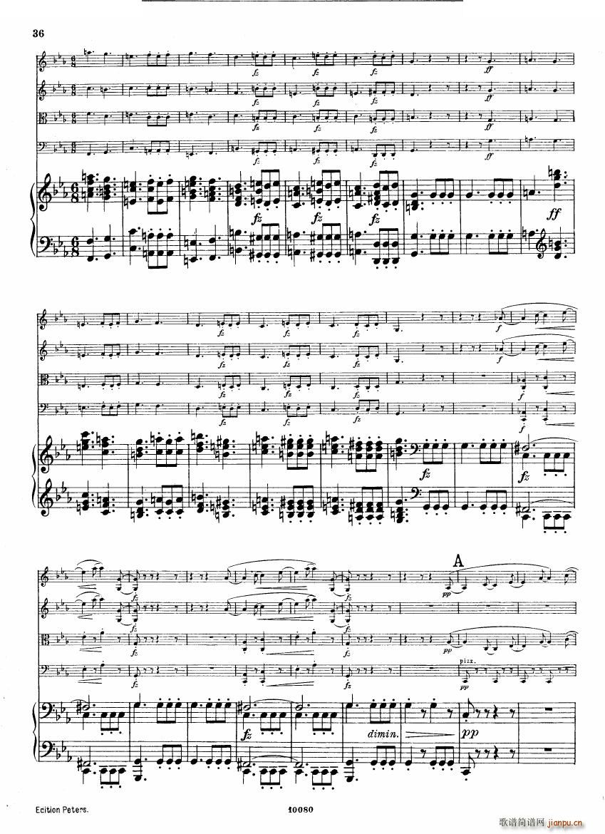 Brahms op 34 Piano Quintet f minor score һ()35
