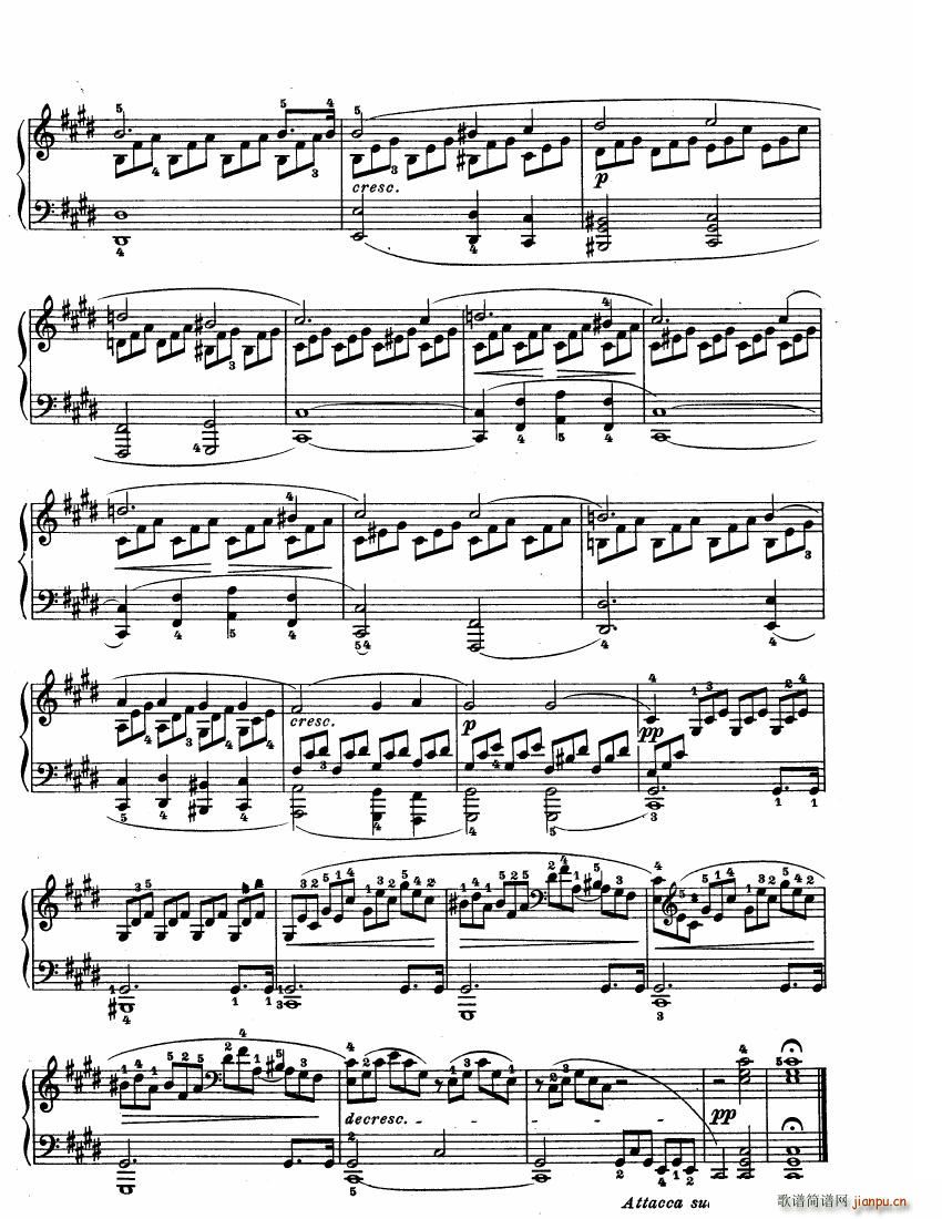 Beethoven op 27 no 2 Piano Sonata Moonlight()3