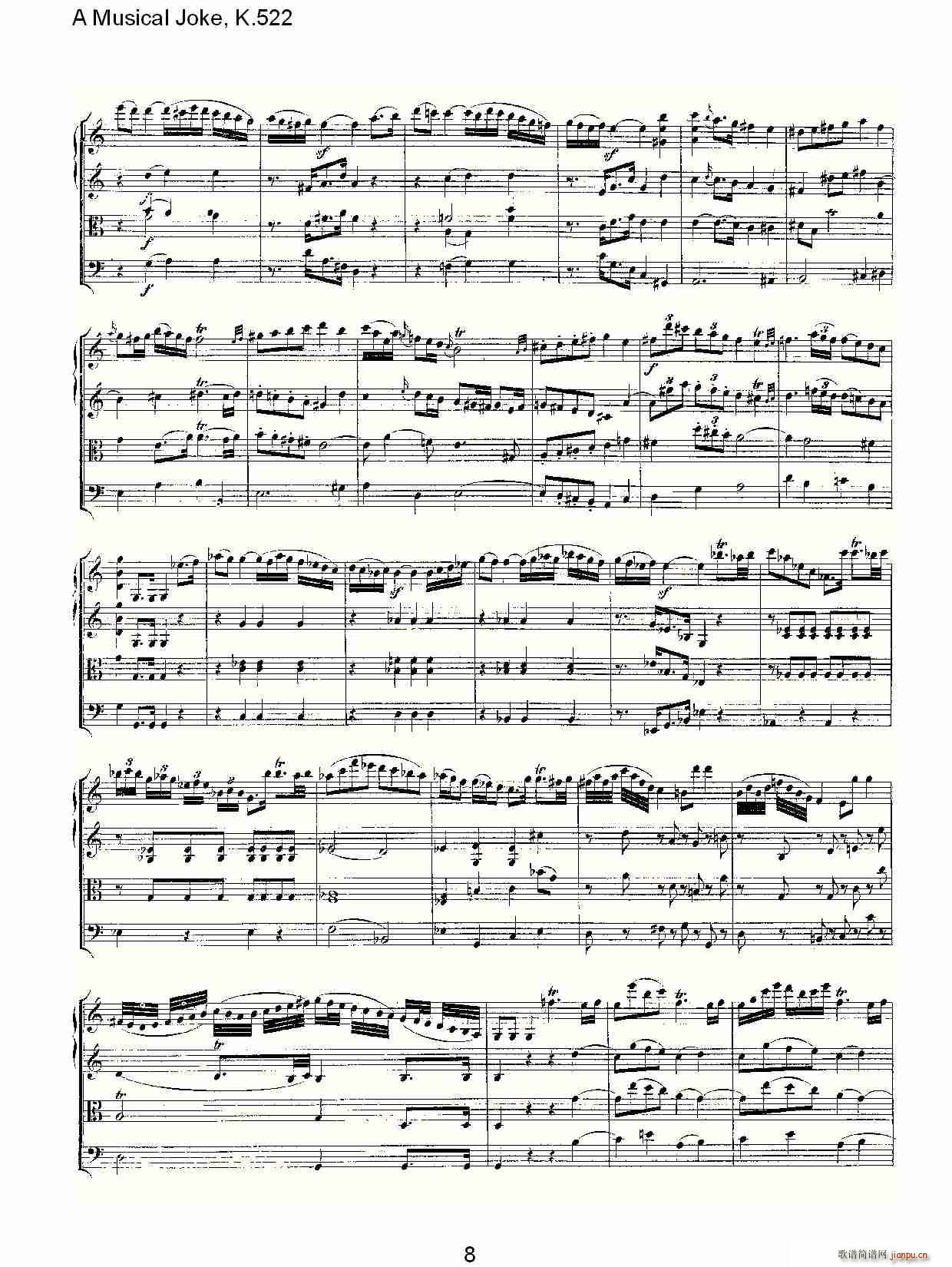 A Musical Joke, K.522(ʮּ)8