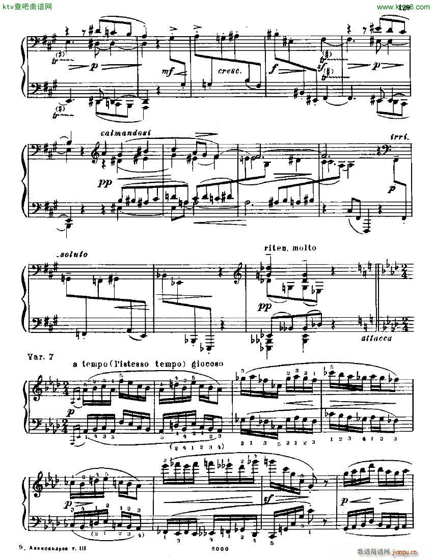 Anatoly Alexandrov Opus 22 Sonata no 5()21