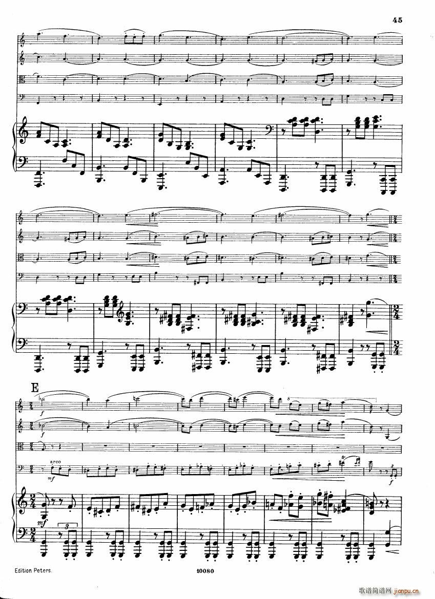 Brahms op 34 Piano Quintet f minor score ()3