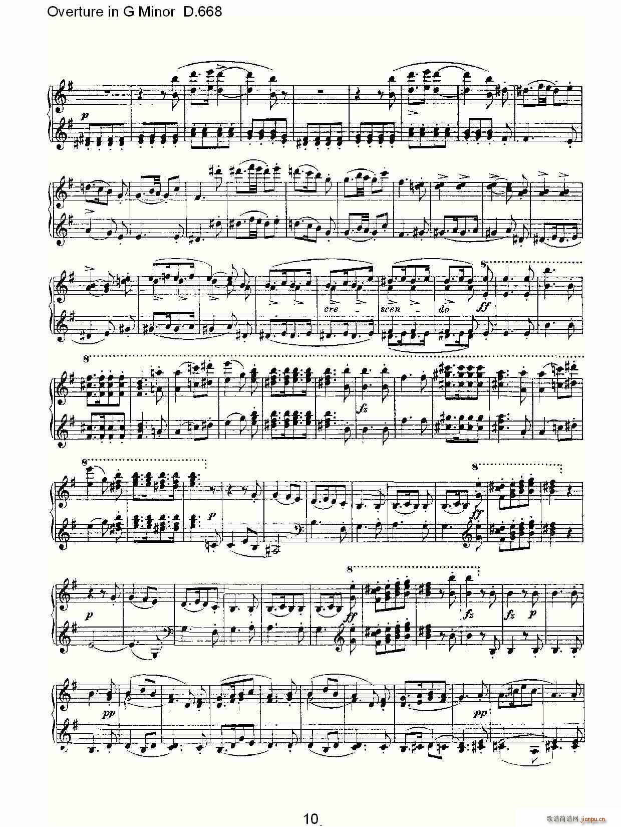 Overture in G Minor D.668(ʮּ)10