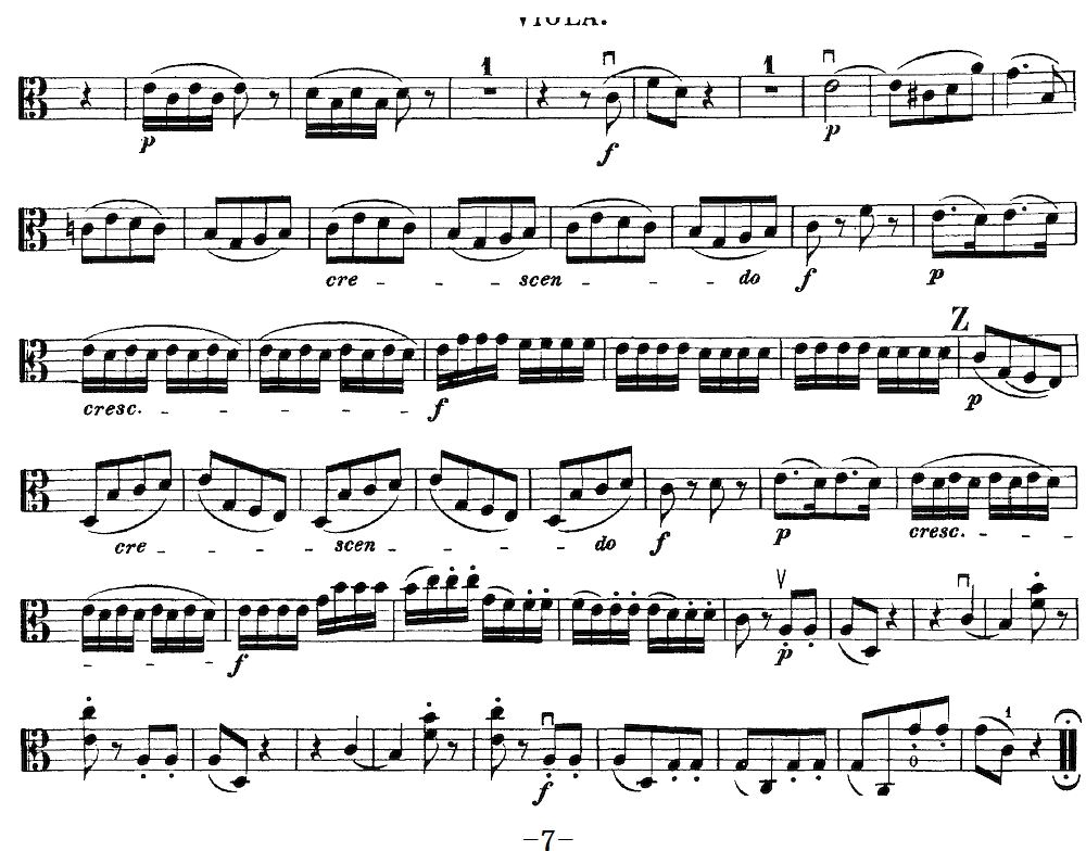 Mozart Quartet No 19 in C Major K 465 Viola(ʮּ)7