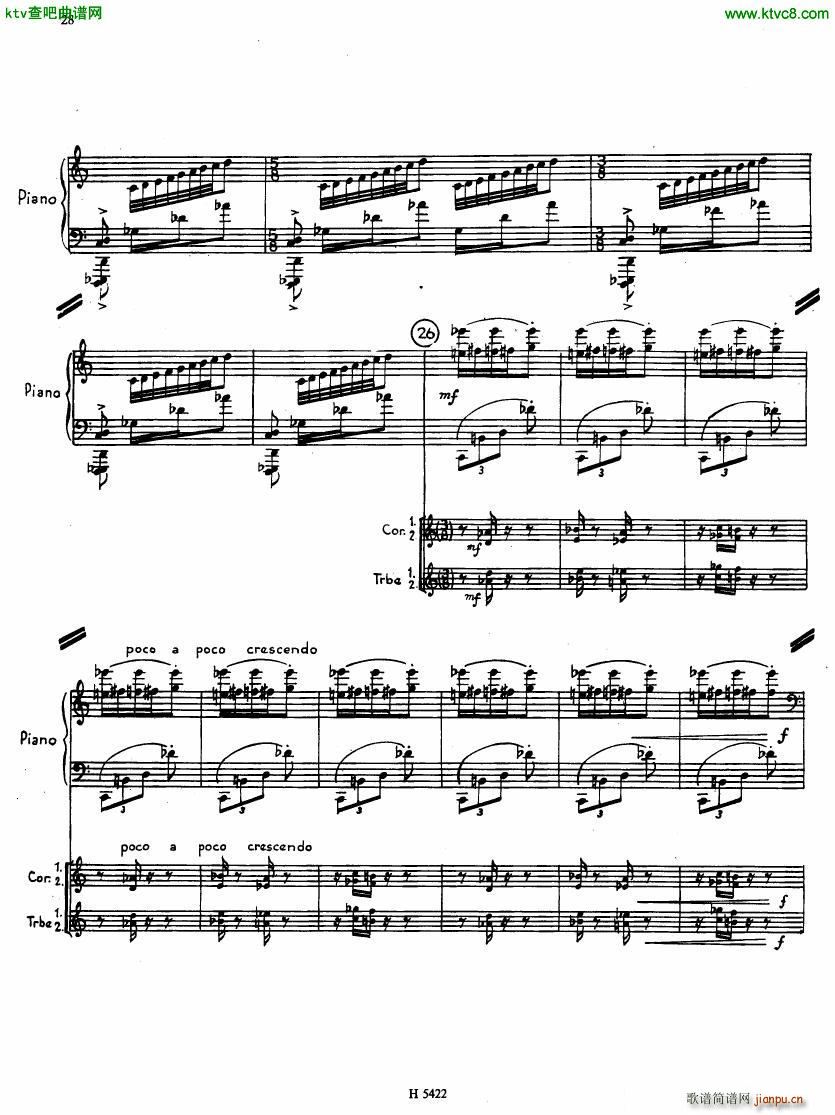 Fiser concerto da camera for piano full score()26