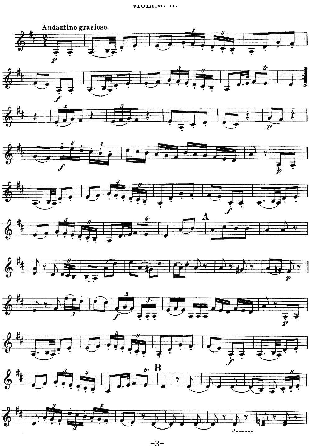 Mozart Quartet No 13 in D Minor K 173 Violin 2(ʮּ)3