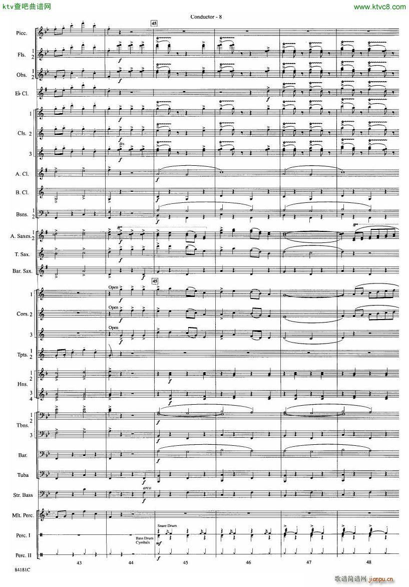 Anderson Sleigh Ride full score()9