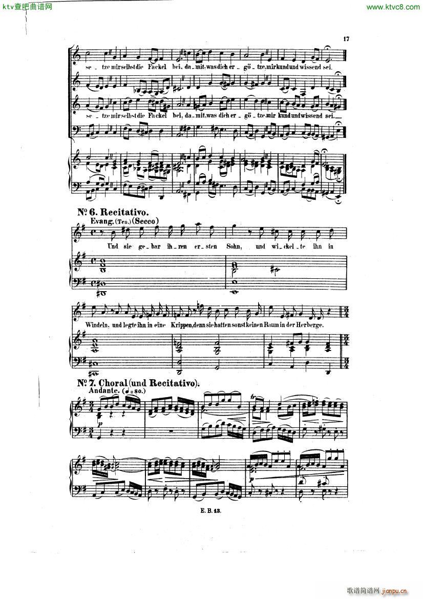 Bach JS BWV 248 Christmas Oratorio No 2 9()7