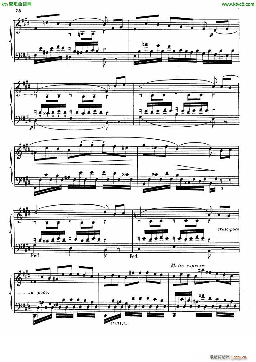 Alkan op 39 12 Etudes in Minor Keys no 9(钢琴谱)5