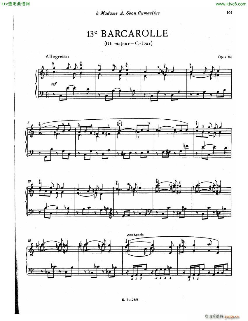 Faure 13 Barcarolle ()42