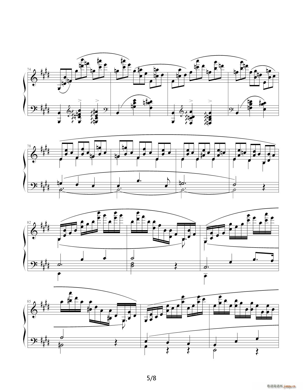 Chopin Ф ϰ Op 25 No 5  G()5