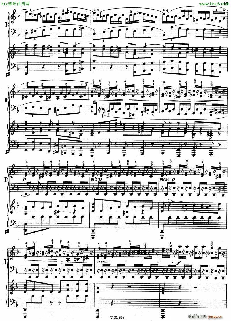 Bach JS BWV 1052 Keyboard Concerto in d ed R ntgen()16
