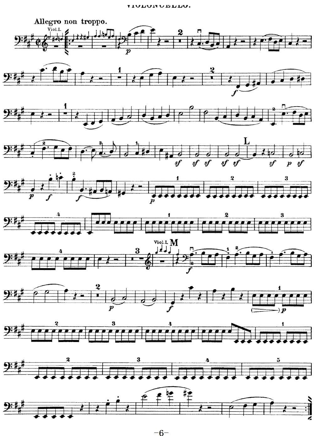 Mozart Quartet No 18 in A Major K 464 Cello(ʮּ)6