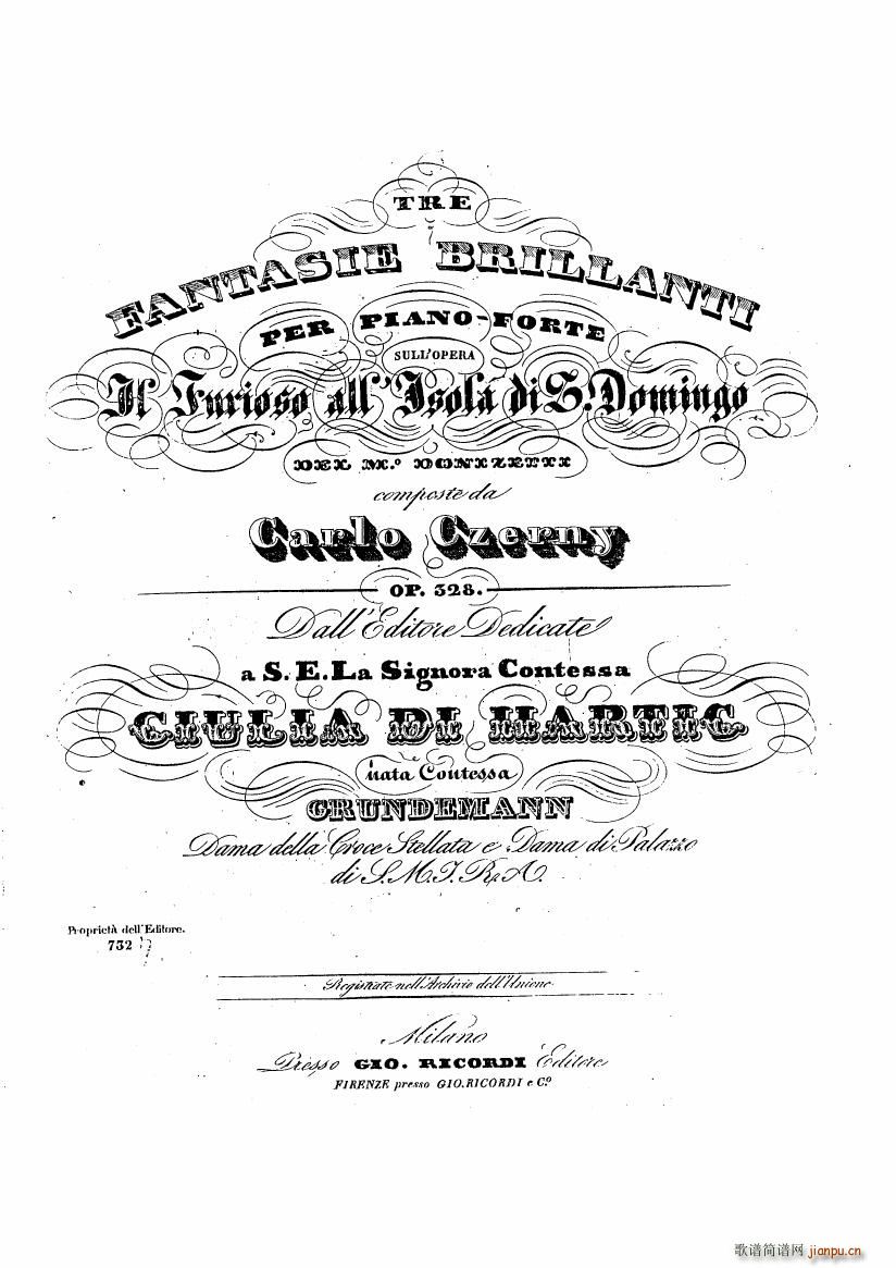 Czerny Fantasy on IL FRIOSO Op 328()1