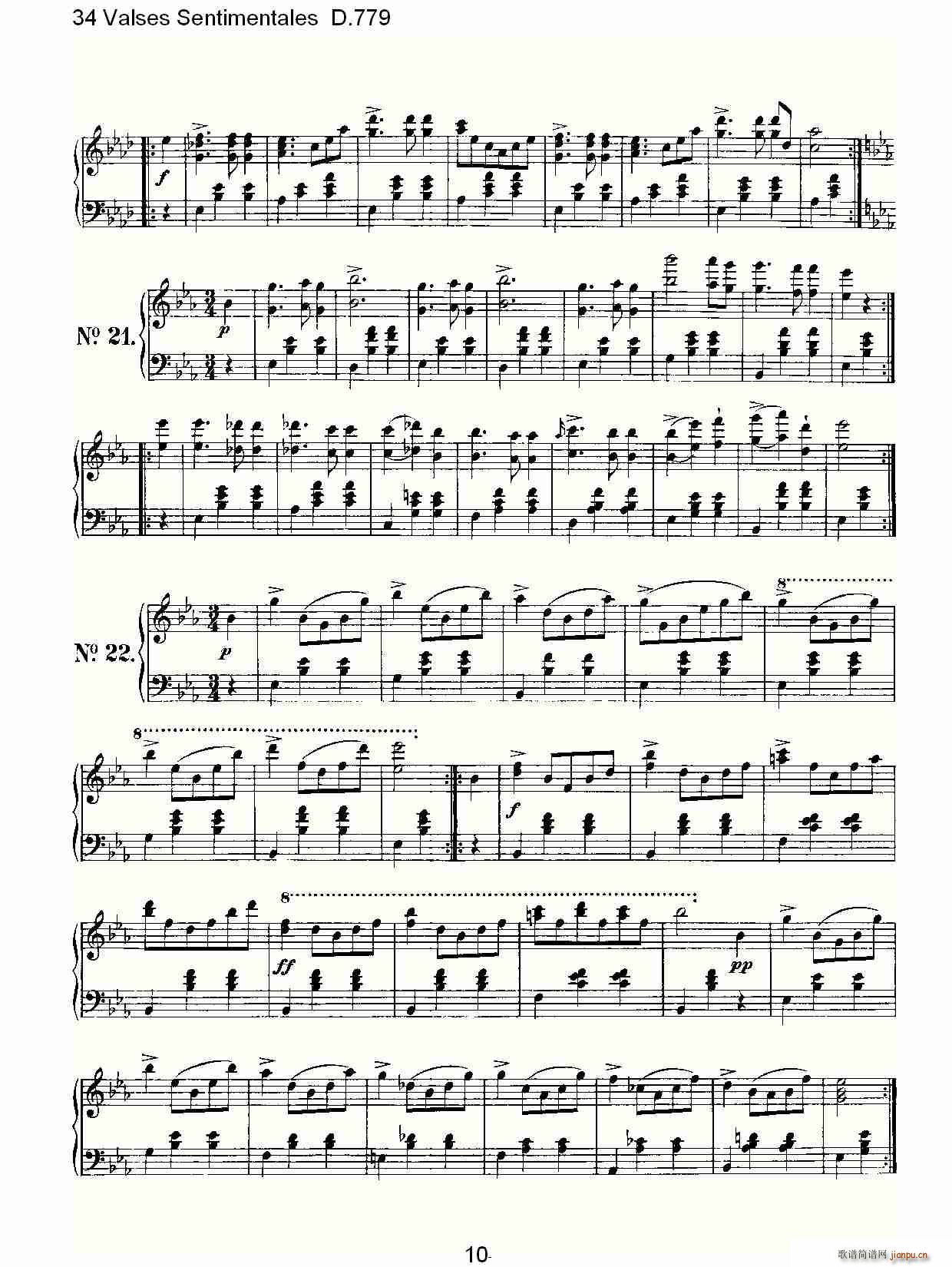 34 Valses Sentimentales D.779(ʮּ)10