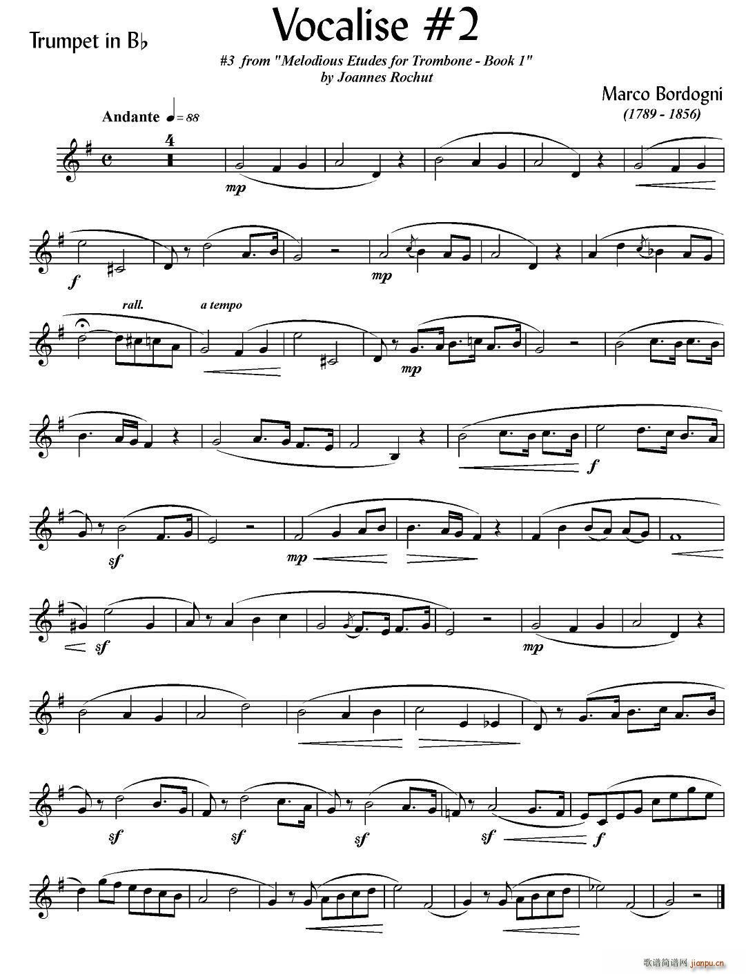 Bordogni Vocalise 2 С(ʮּ)1