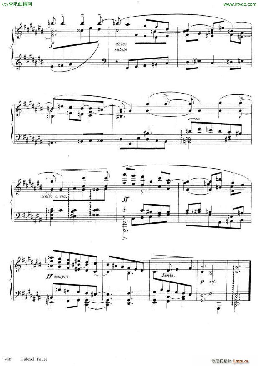 Faur Theme et variations opus 73()18