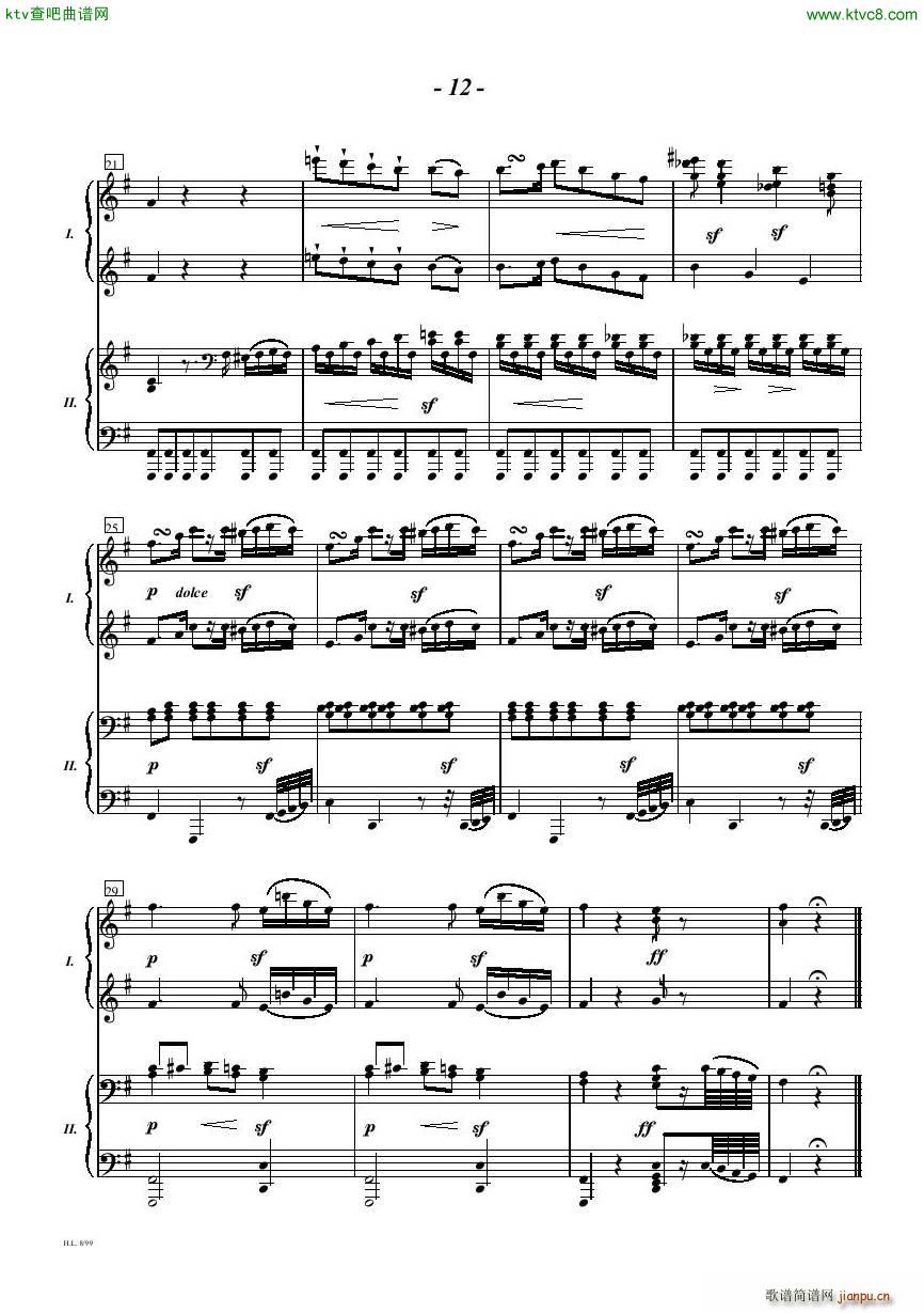 Diabelli Sonata Op33 For Two Pianos()12