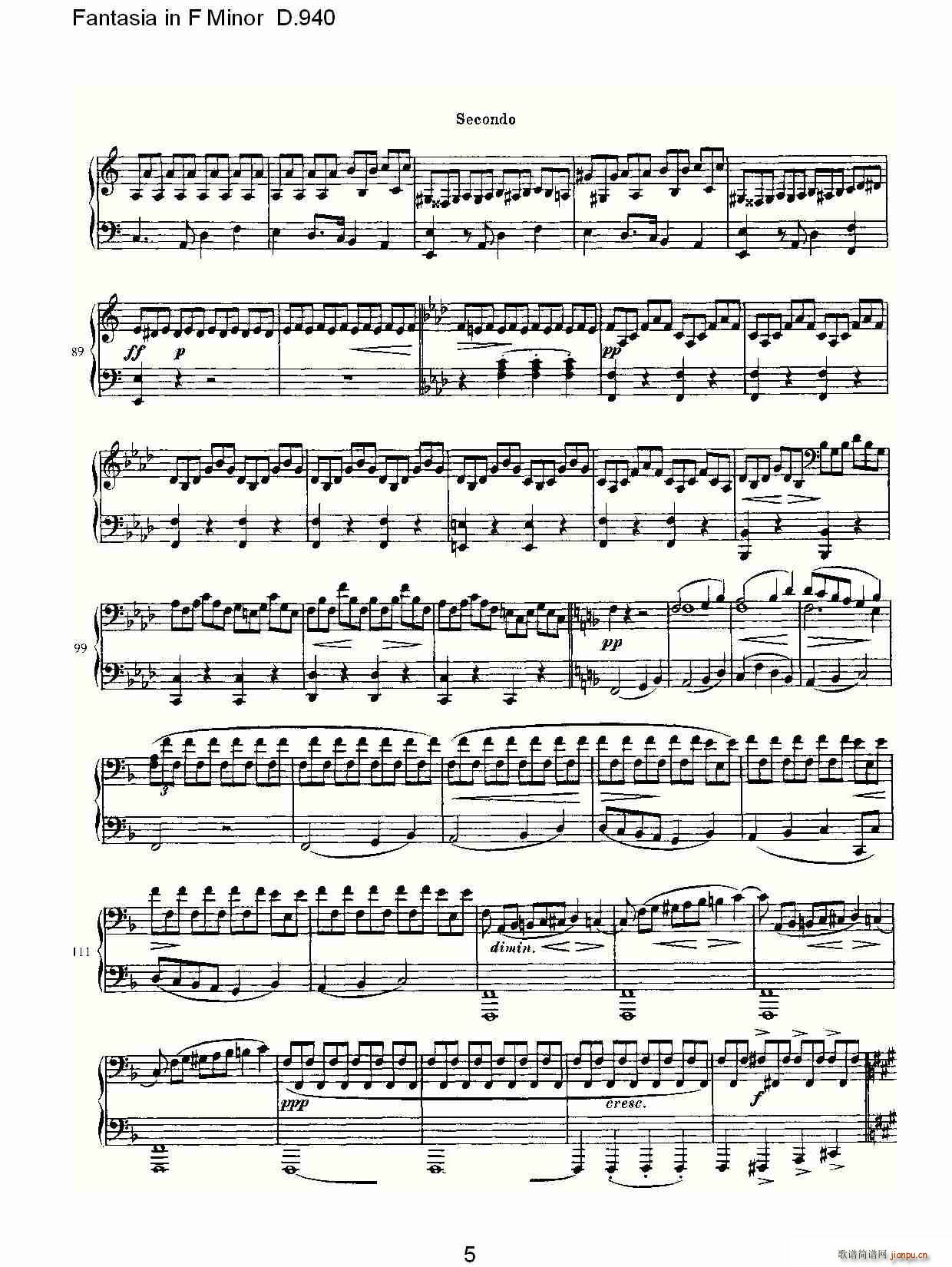 Fantasia in F Minor D.940(ʮּ)5