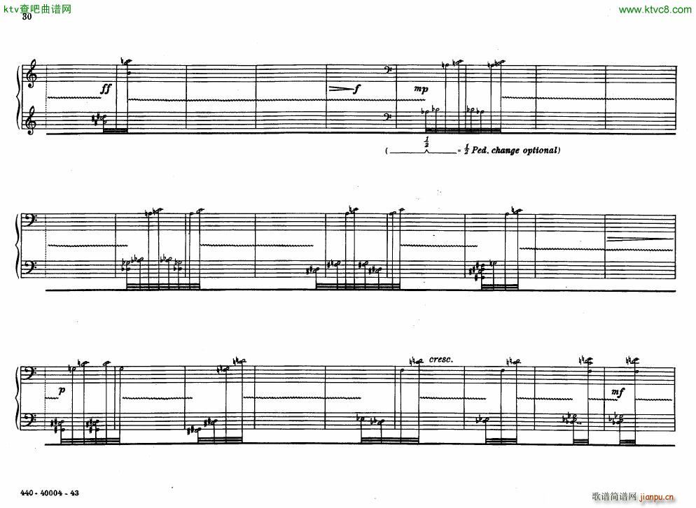 Bolcom 12 etudes for piano()30
