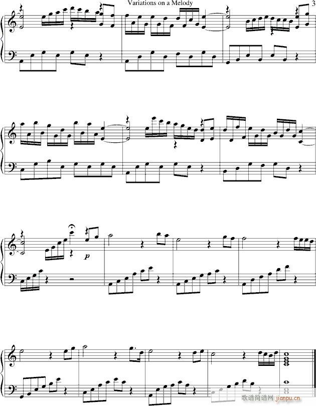 Variations on a Melody()3