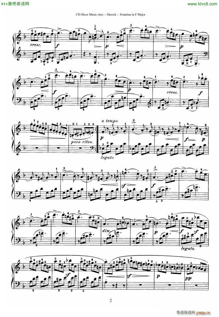 Dussek Sonatina in G Major()13