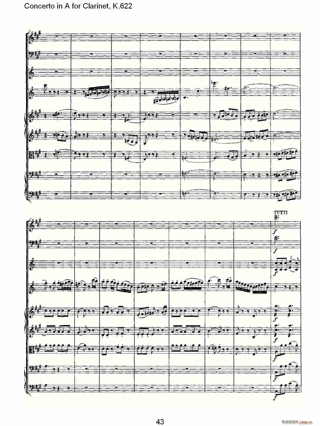 Concerto in A for Clarinet, K.622(ɹ)13