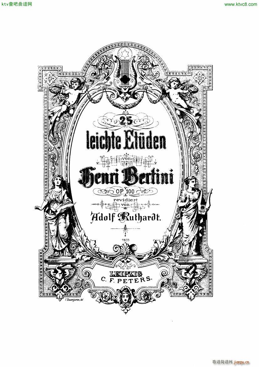 Henri Bertini 1798 1876 25 Easy Etudes Op 100()1