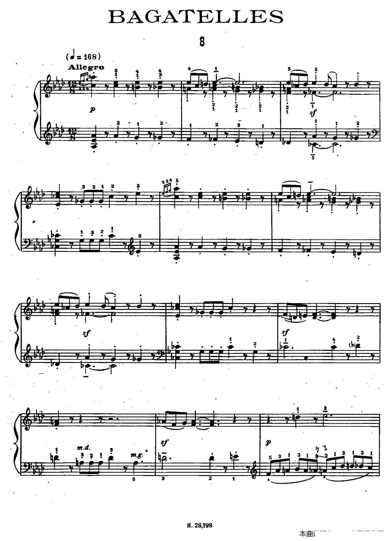 Ten Bagatelles Op 5 10СƷ 8 A(ʮּ)1
