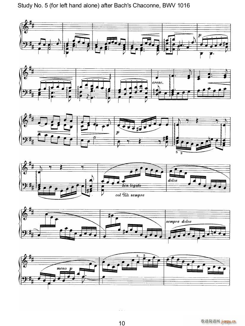 Bach Brahms BWV1016 Chaconne as Etude 5 left hand()19