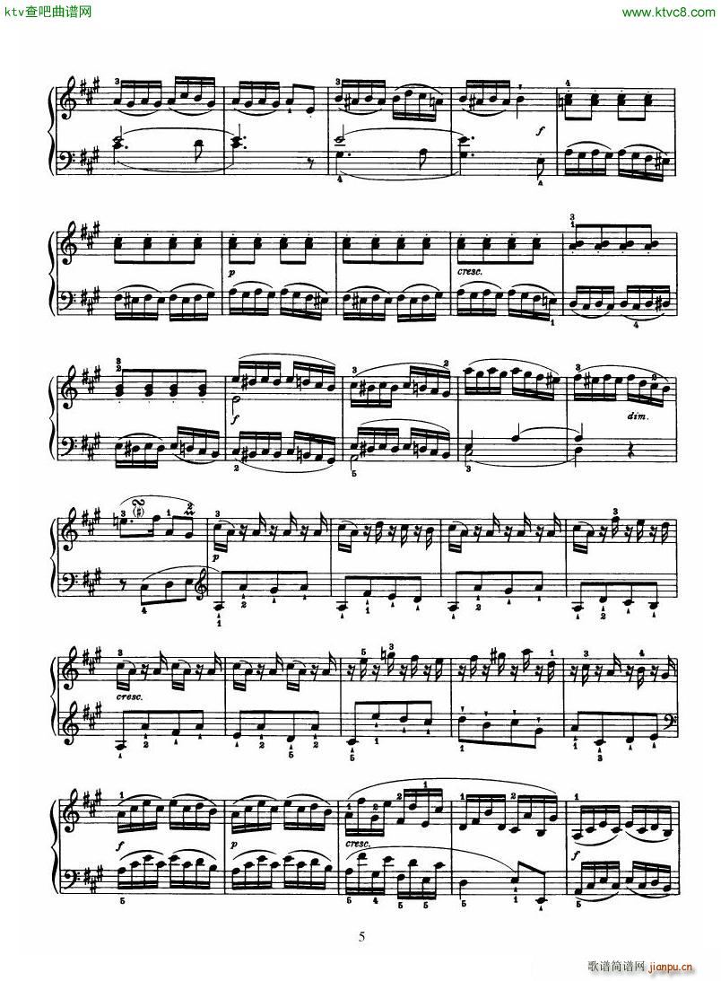Haydn Piano Sonata No 30 In A(钢琴谱)5