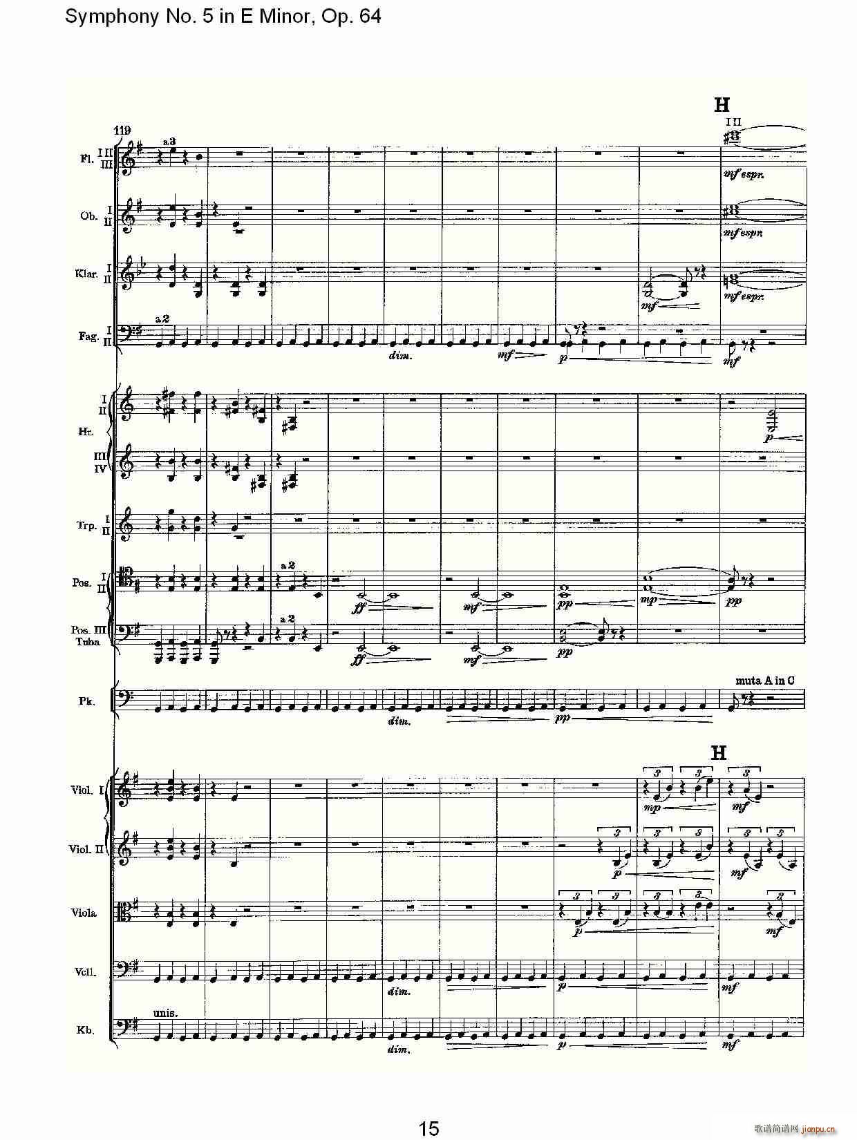 Symphony No. 5 in E Minor, Op.64(ʮּ)11