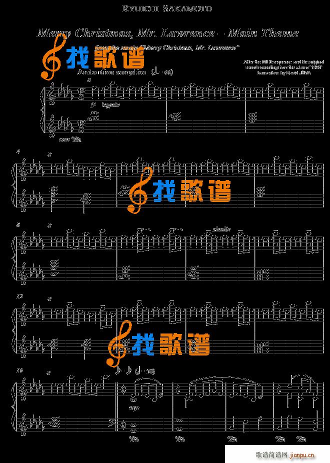Merry Christmas Mr Lawrence main theme Ryuichi Sa()1