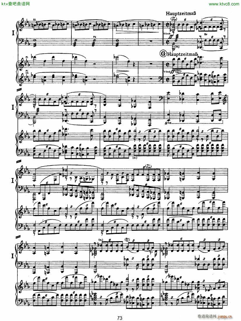 Bruckner Symphony No 4 4 hands arr ()22