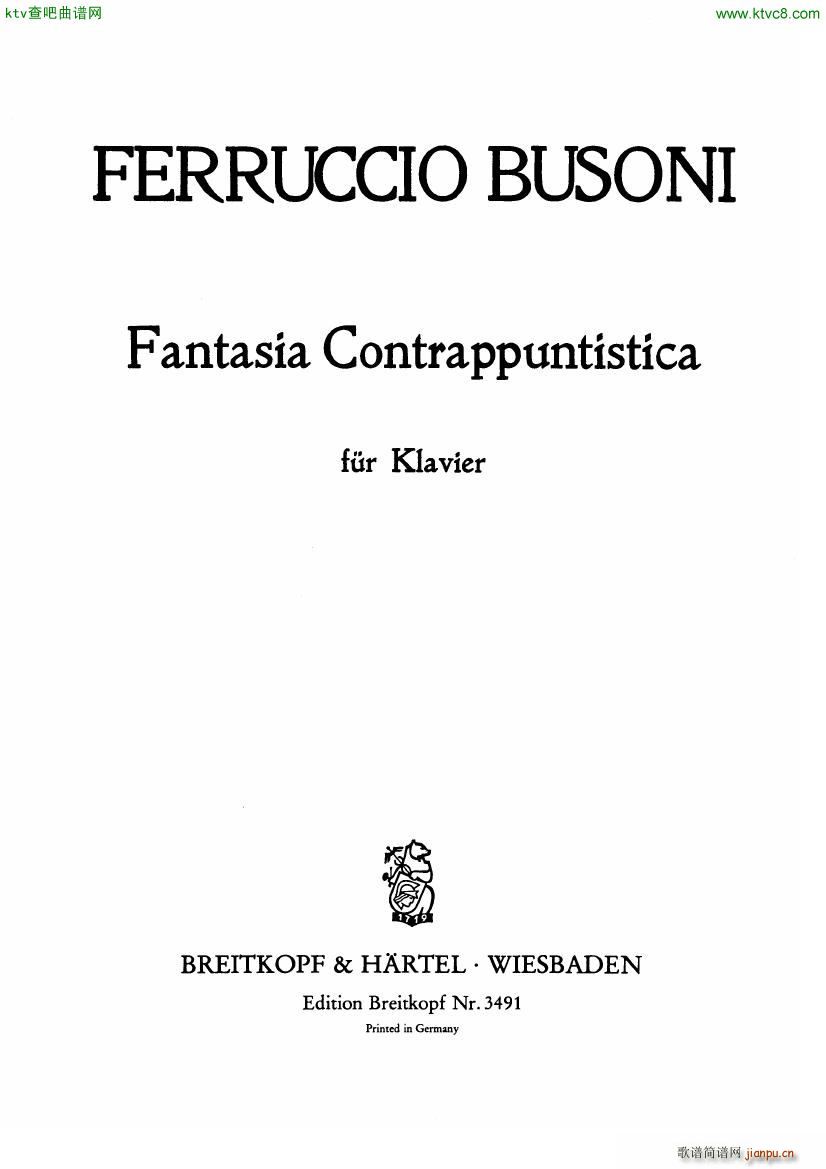 Busoni Fantasia Contrappuntistica()1