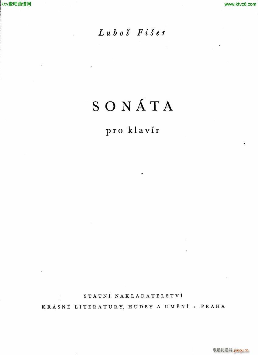 Fiser Piano Sonata 1955()1