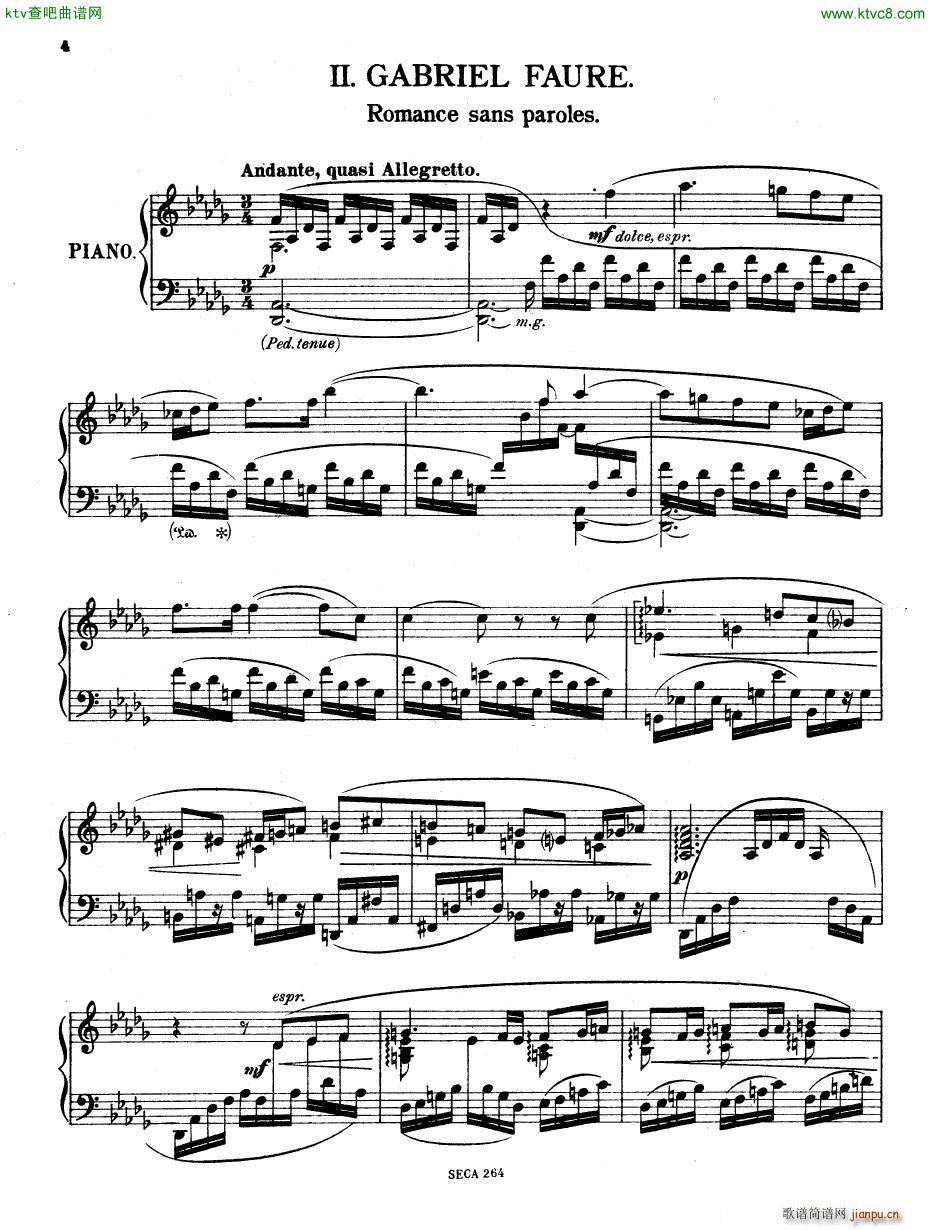 Casella  La Manire de Gabriel Faure piano()1