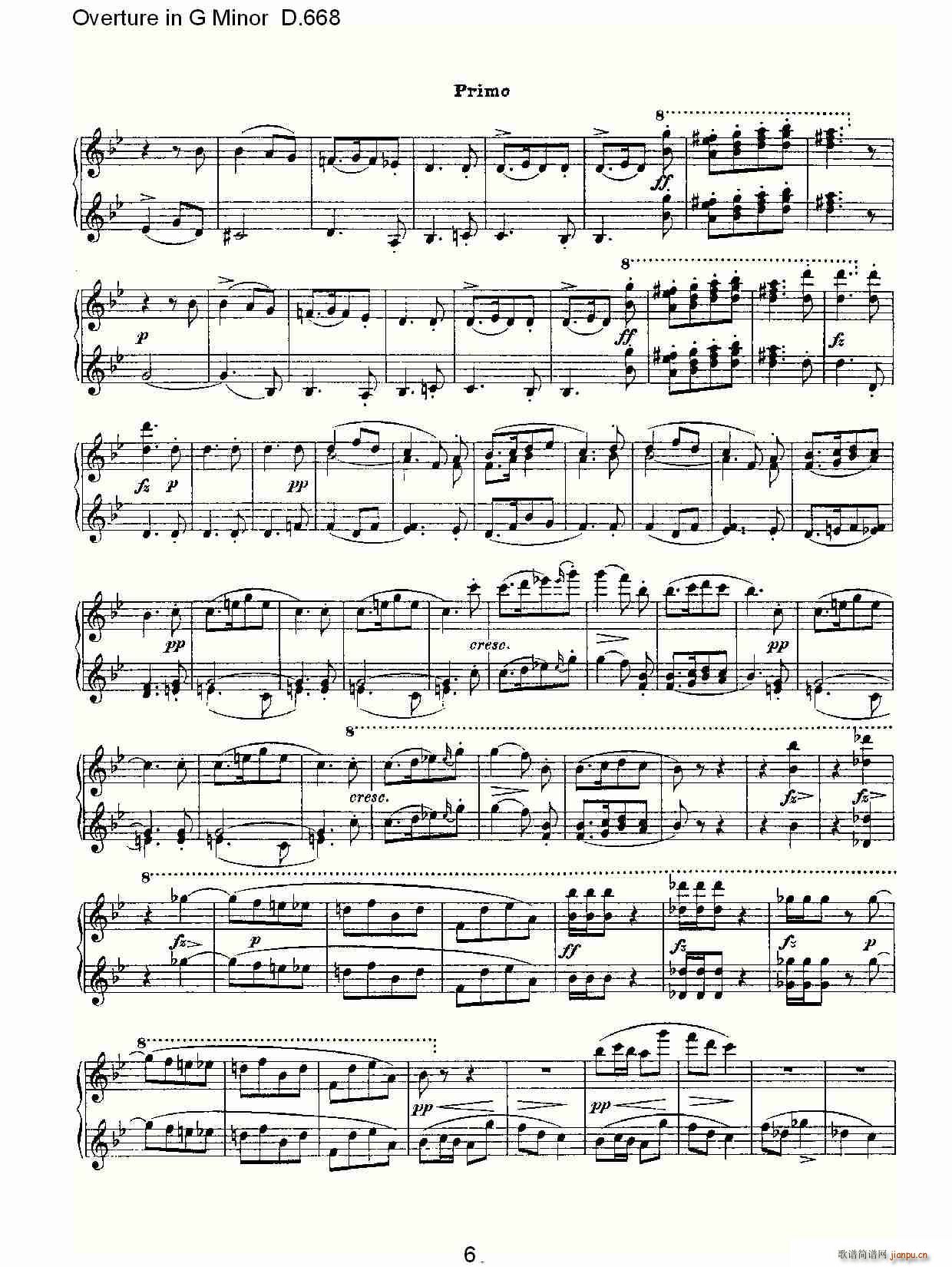 Overture in G Minor D.668(ʮּ)6