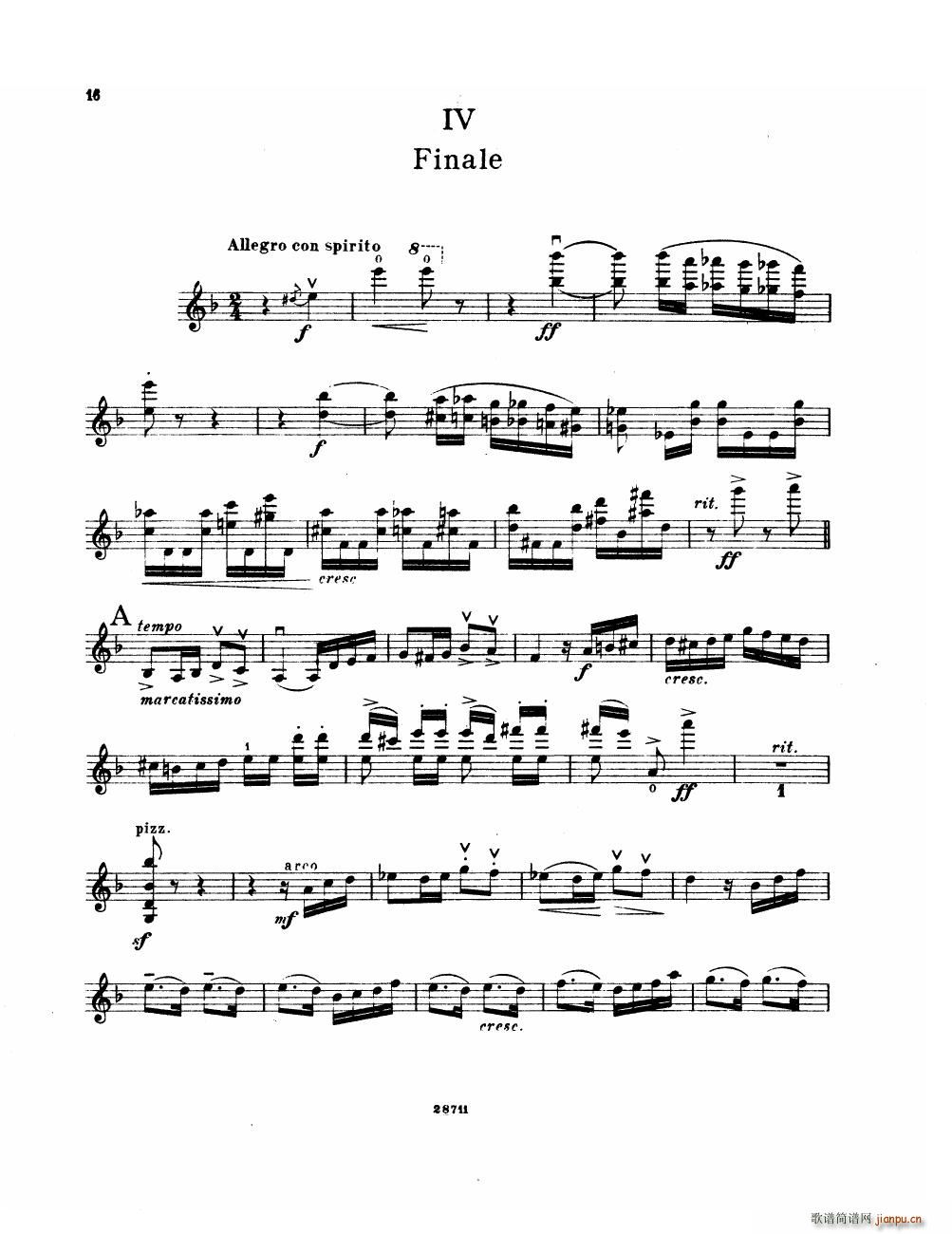 Bowen Suite for violin and piano violin part()16