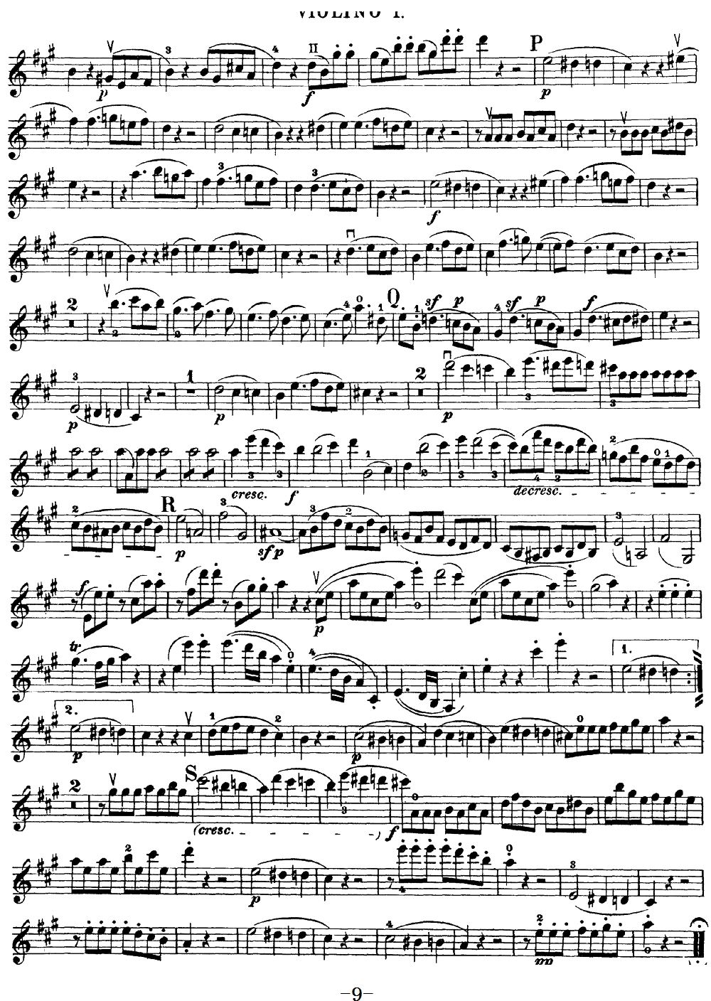 Mozart Quartet No 18 in A Major K 464 Violin 1(ʮּ)9