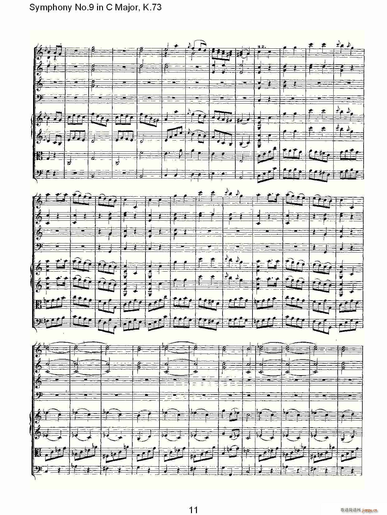 Symphony No.9 in C Major, K.73(ʮּ)11