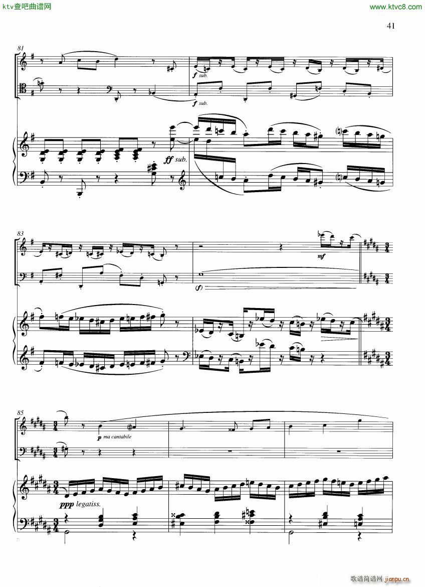 Francaix Trio for oboe bassoon and piano ()14
