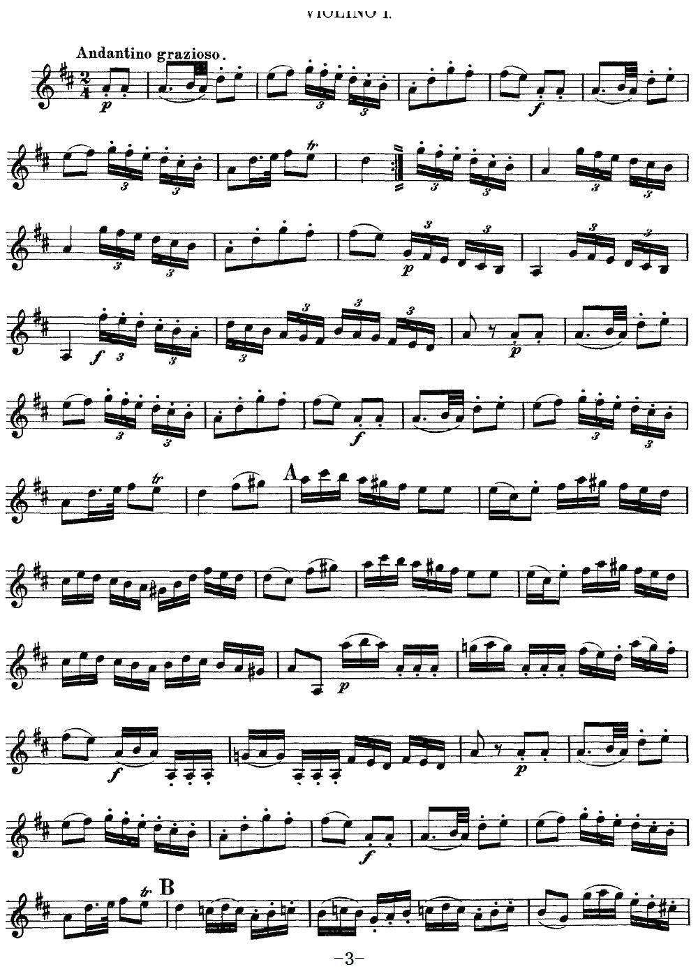 Mozart Quartet No 13 in D Minor K 173 Violin 1(ʮּ)3