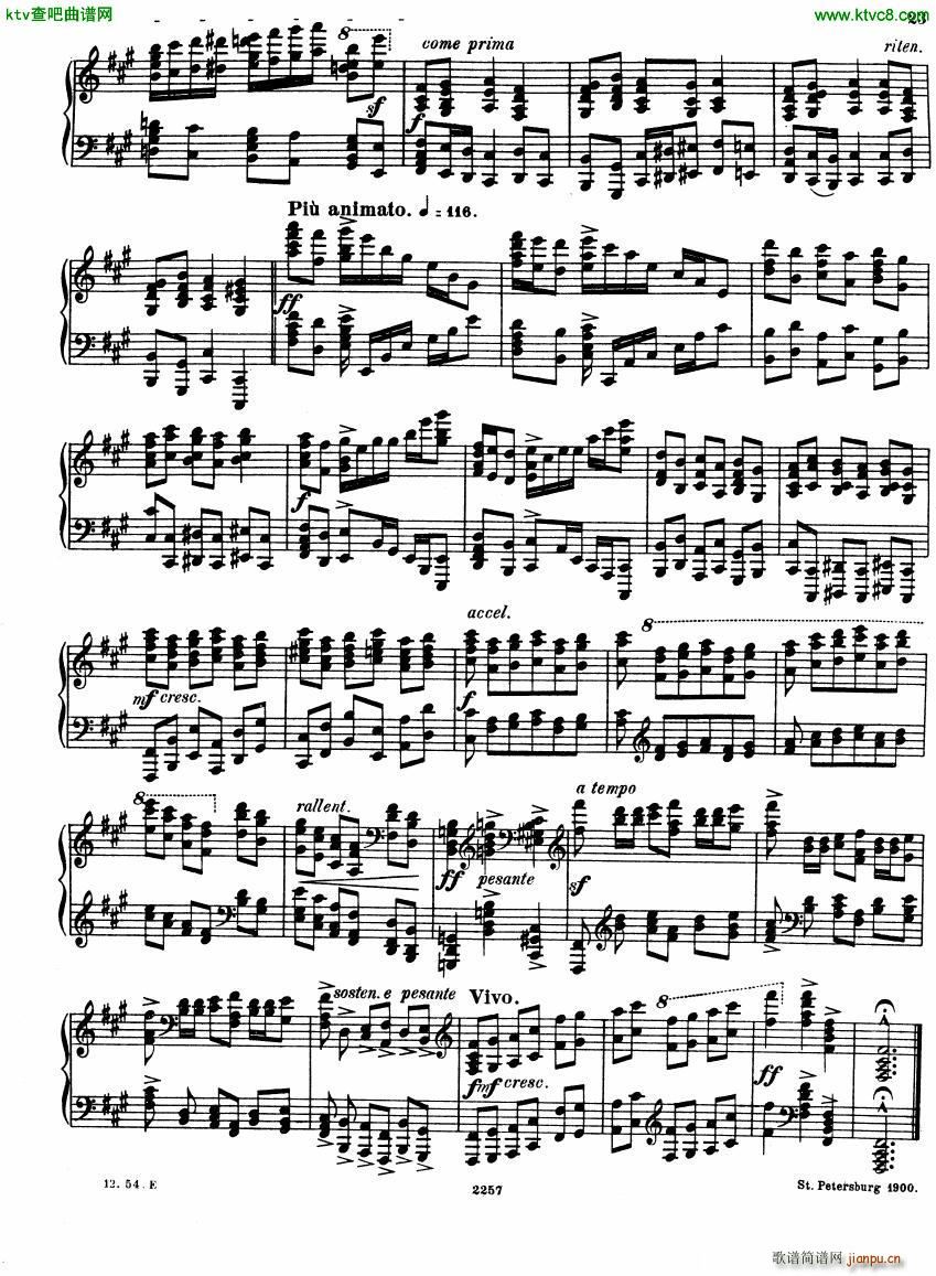 Glazunov Theme et Variations Op 72()23