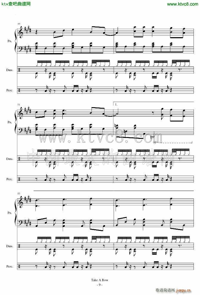 Take a Bow Piano Drums()9