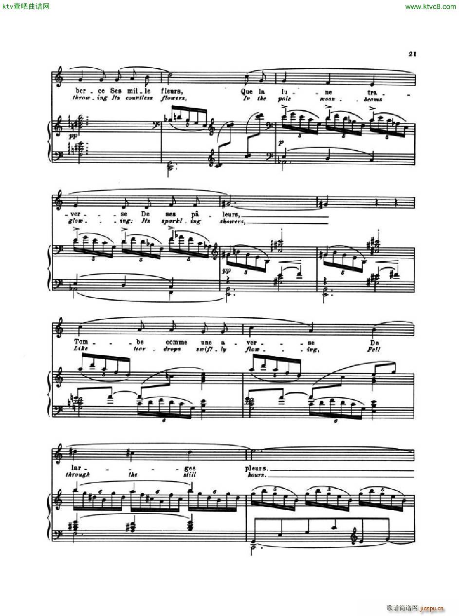 Debussy Pomes de Baudelaire 3 Le Jet d Eau()6