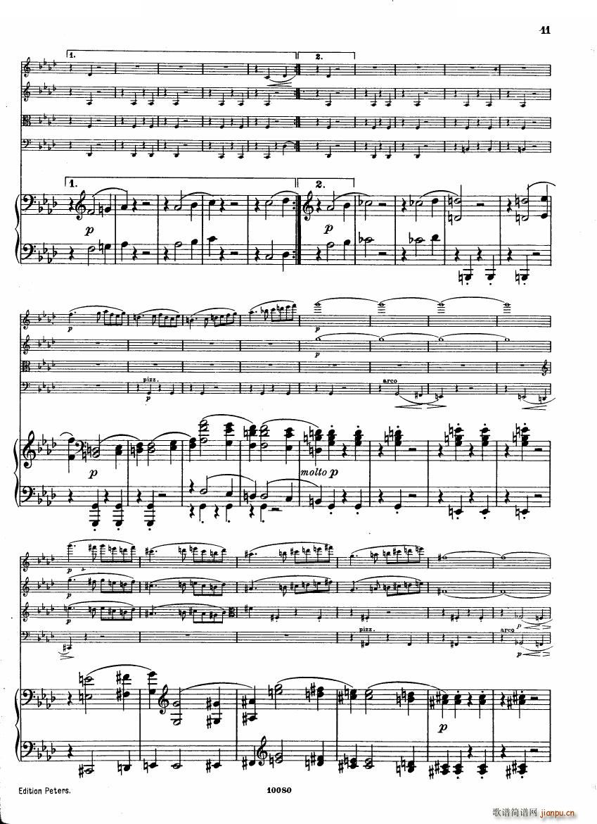 Brahms op 34 Piano Quintet f minor score һ()10