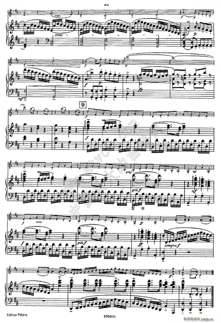 Mozart Violin Sonata No 3 KV 306 С(С)7