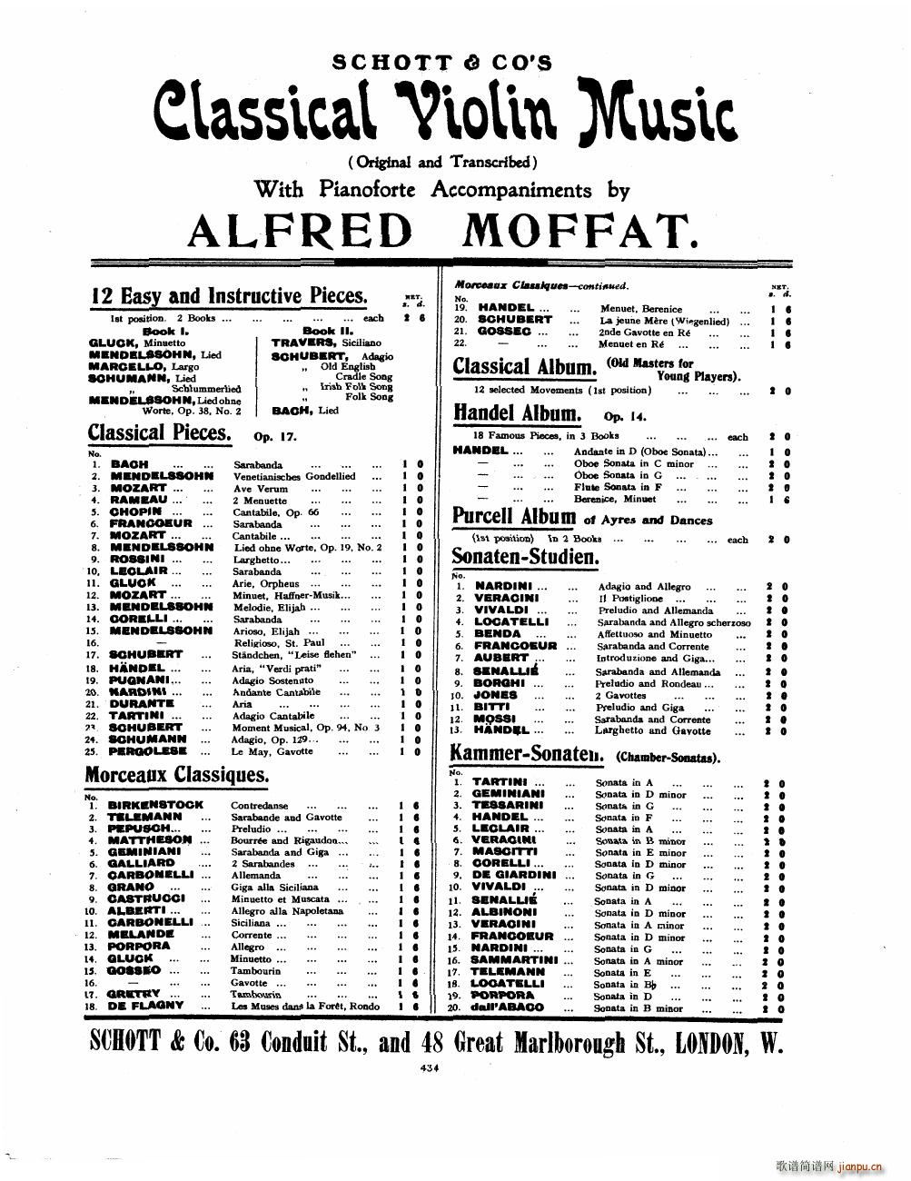 Bowen Suite for violin and piano violin part()26