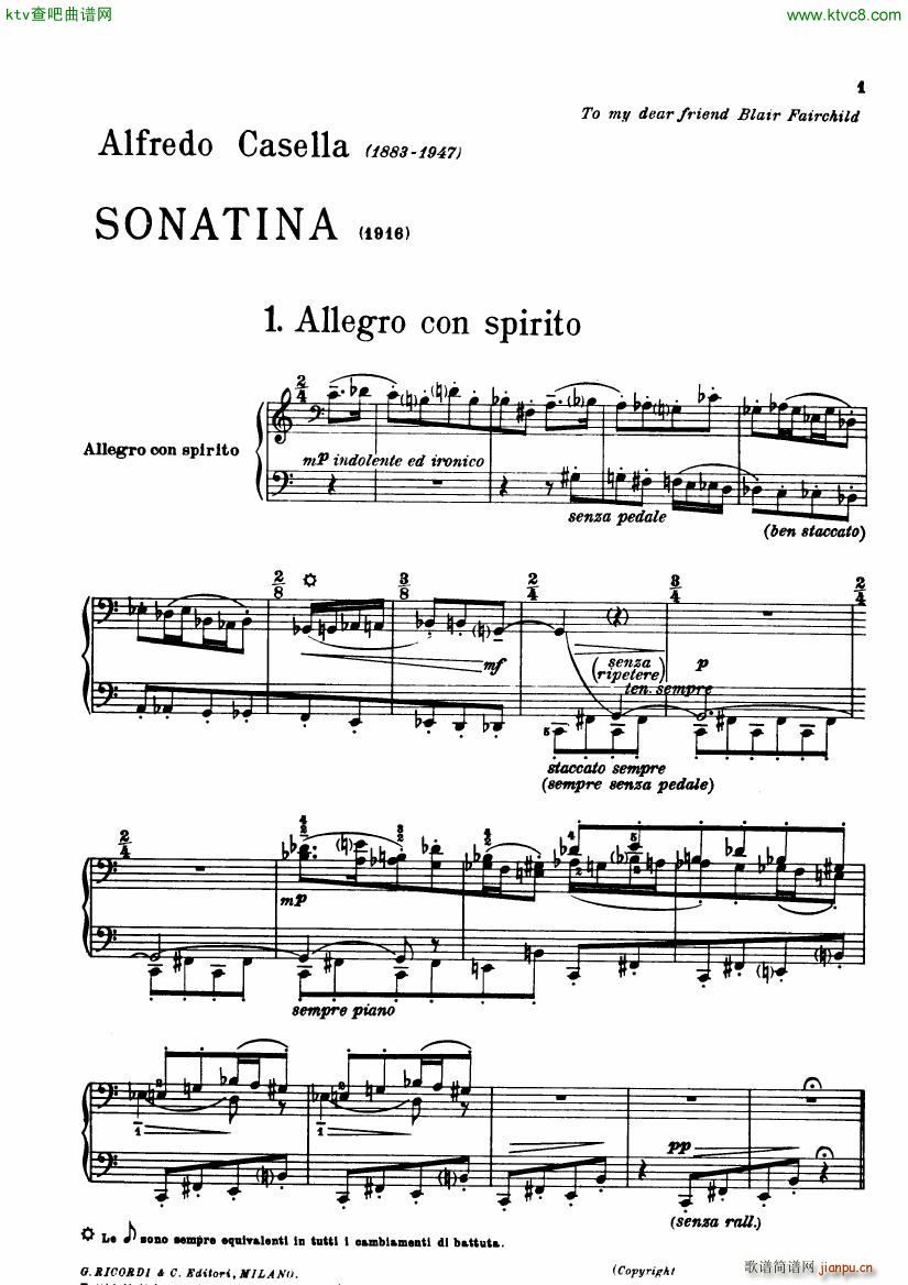 Casella Sonatina piano()1