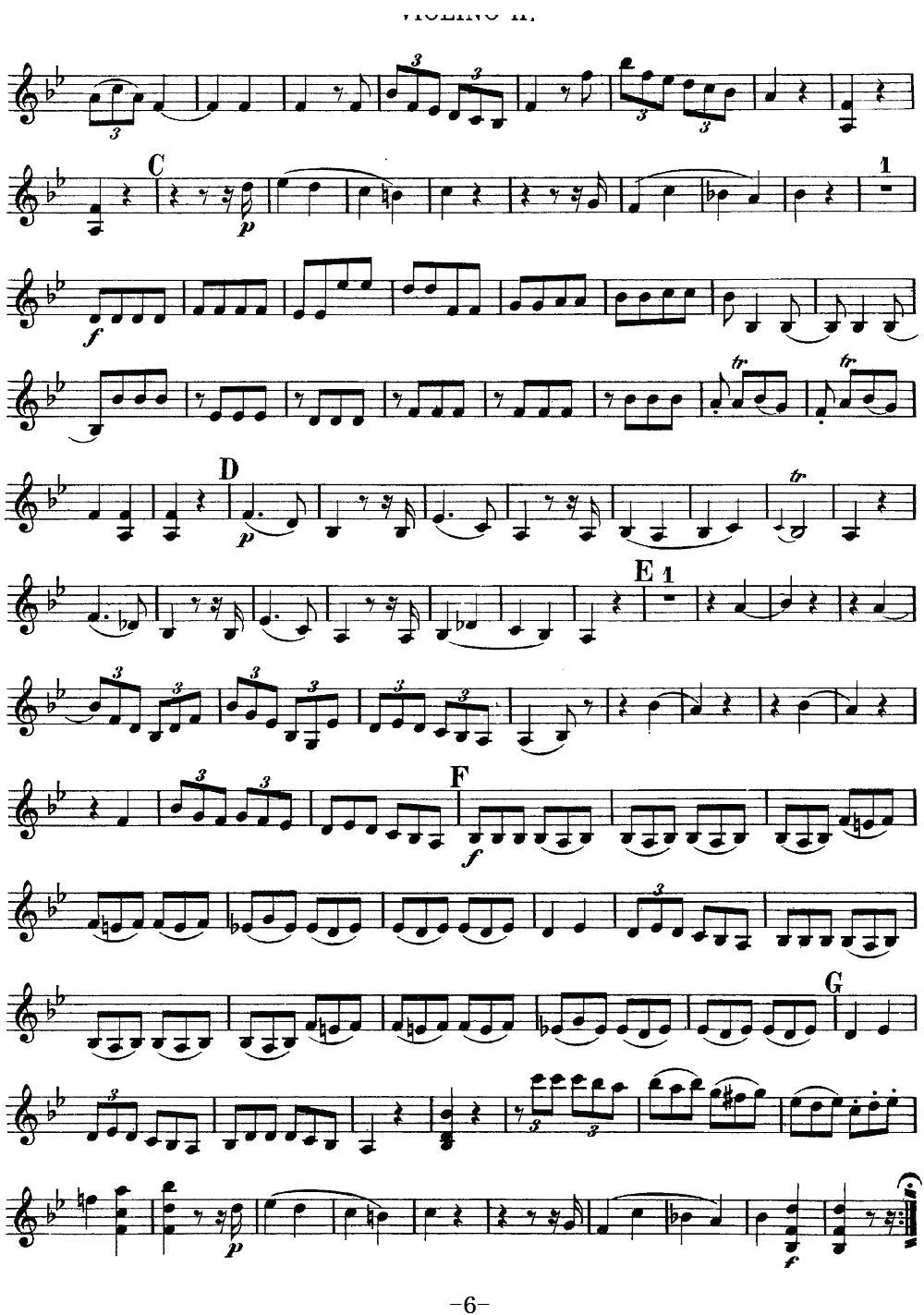 Mozart Quartet No 12 in Bb Major K 172 Violin 2(ʮּ)6